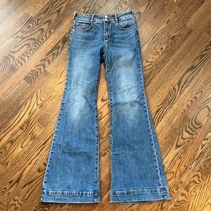 Pilcro brand low waist flare jeans from Anthropologie!